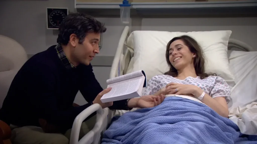 Josh Radnor and Cristin Milioti in the series' finale. | Credits: How I Met Your Mother/CBS.