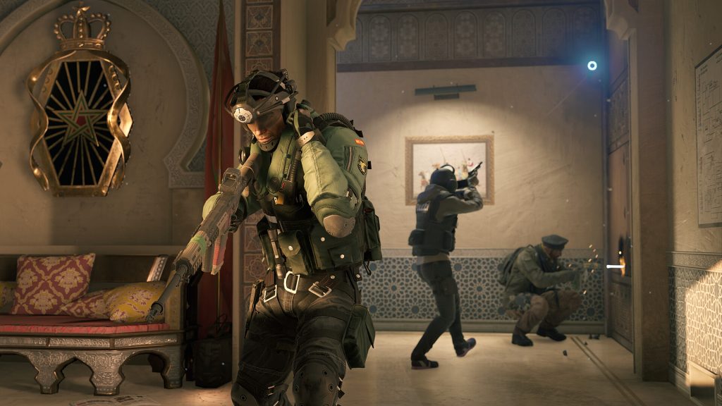 An in-game screenshot from Rainbow Six Siege