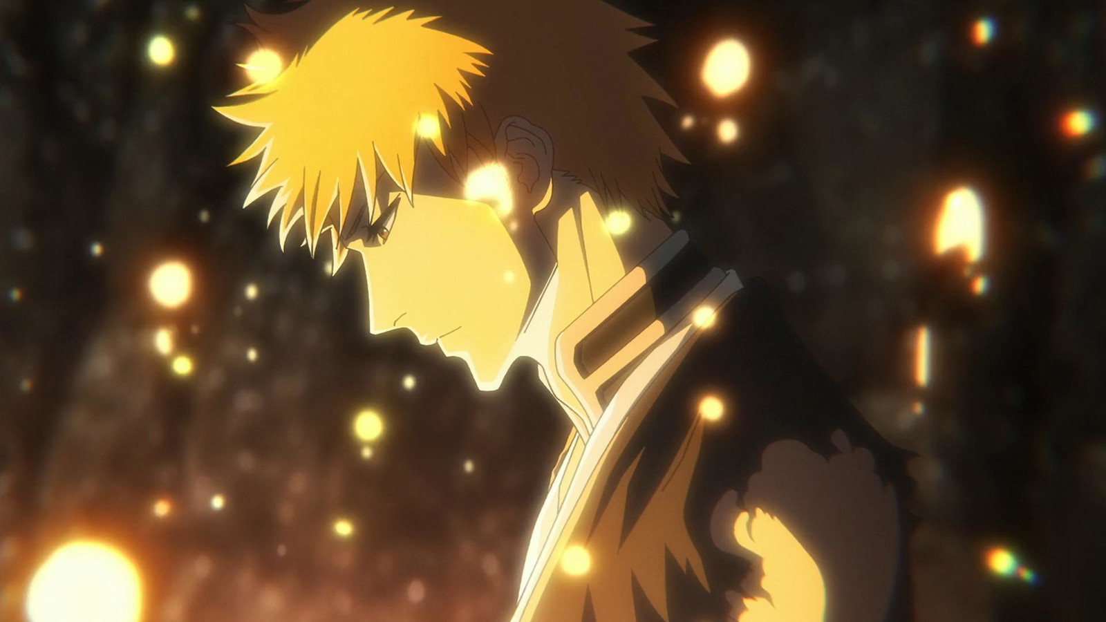 Ichigo is looking downwards in Bleach: Thousand-Year Blood War