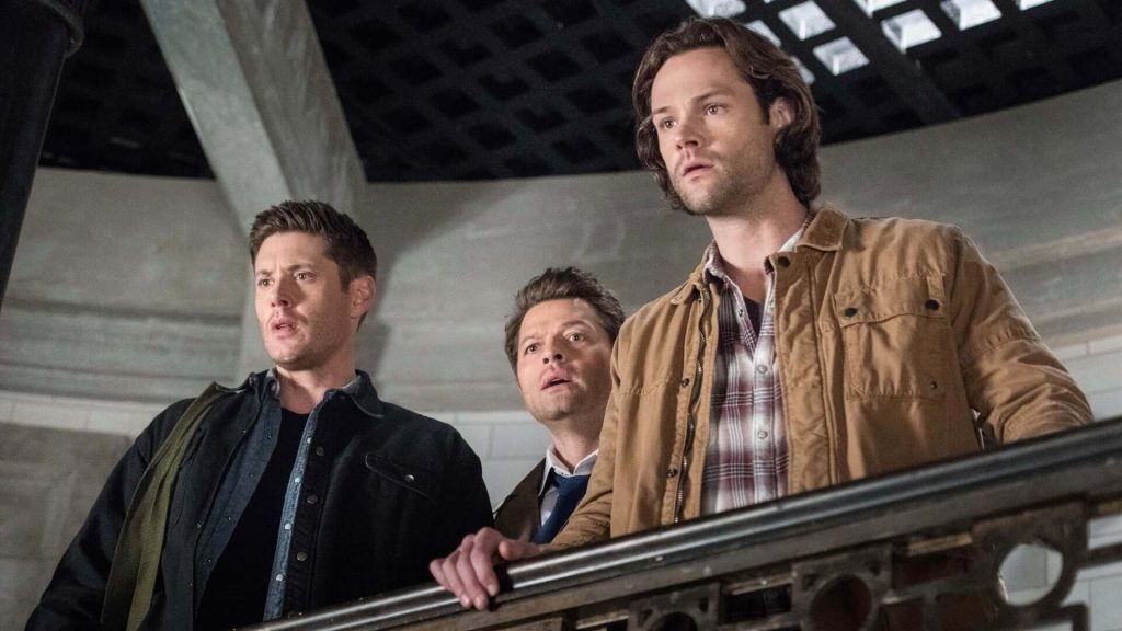 Jensen Ackles, Jared Padalecki, and Misha Collins in Eric Kripke's Supernatural 