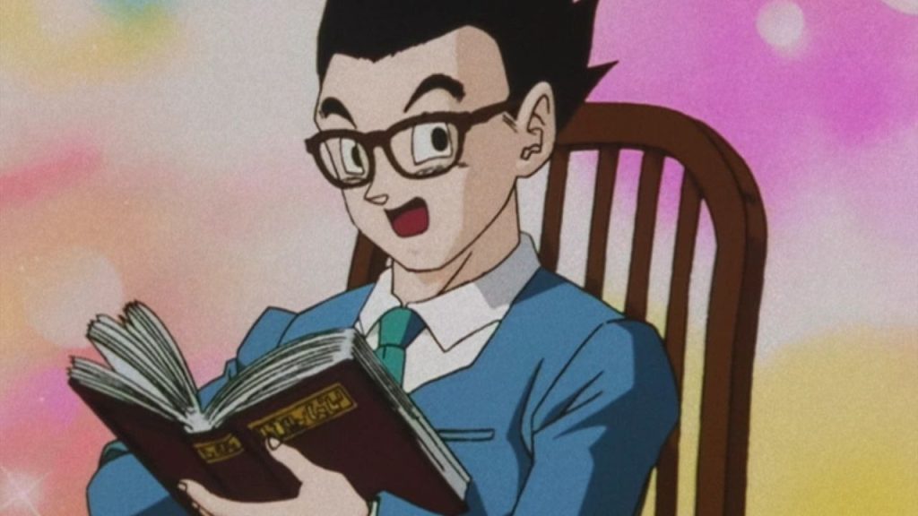 Gohan as a science scholar in Dragon Ball GT