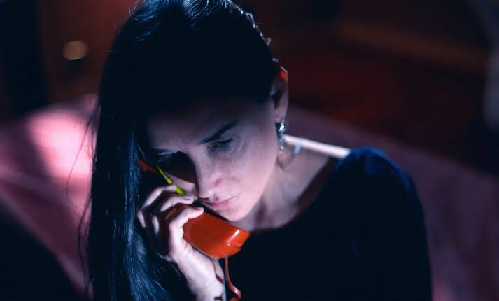 Demi Moore in a still from The Substance | image: Mubi