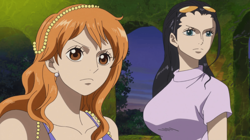 Nami and Robin from One Piece.