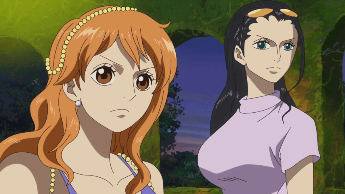 Nami and Robin from One Piece. 