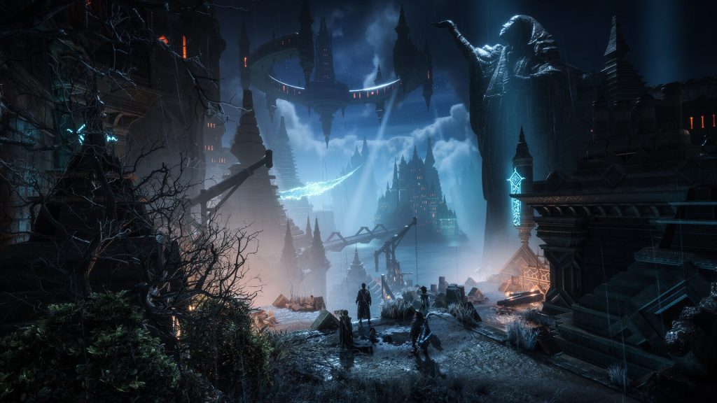 the image shows character overlooking the area in Dragon Age: The Veilguard 