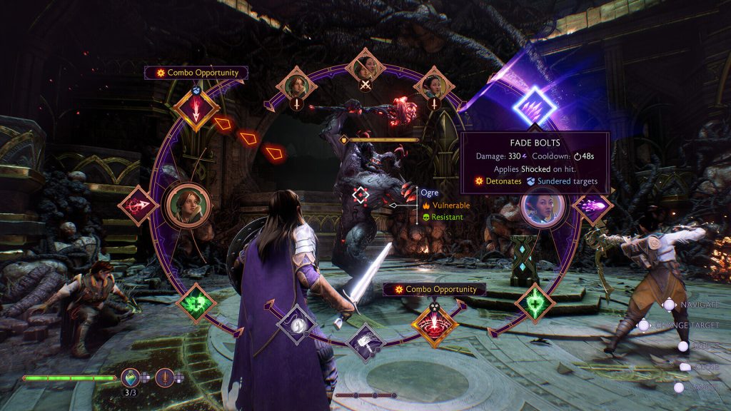 Screenshot of the menu wheel in Dragon Age: The Veilguard.