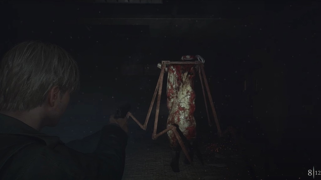 James Sunderland shoots Flesh Lip in Silent Hill 2 Remake