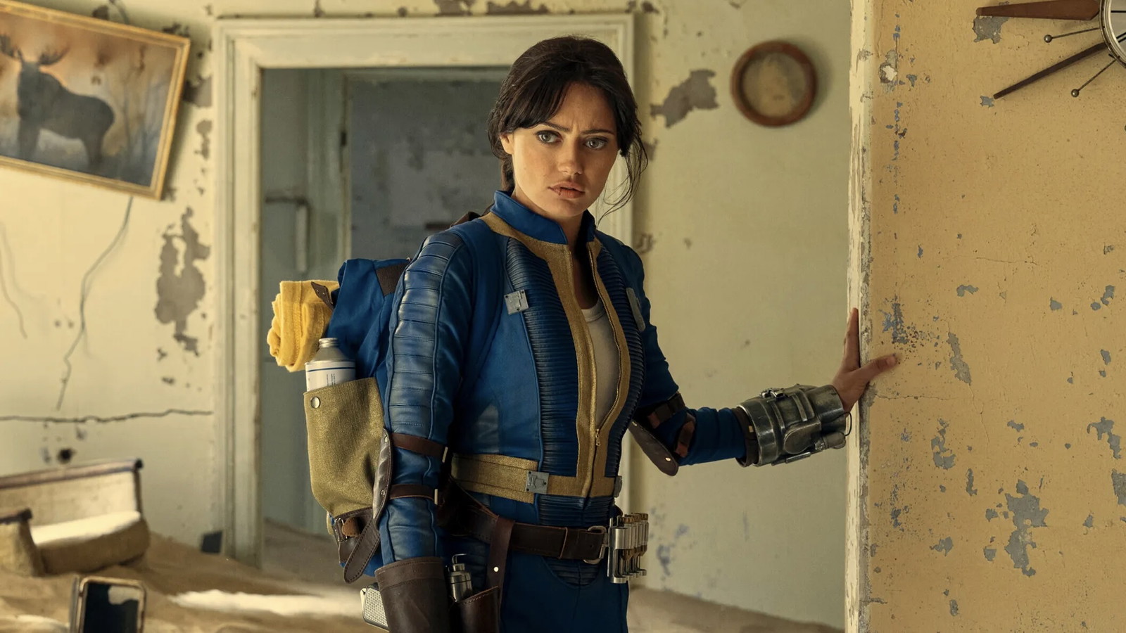 A screengrab from Amazon's Fallout, featuring the protagonist Lucy MacLean.