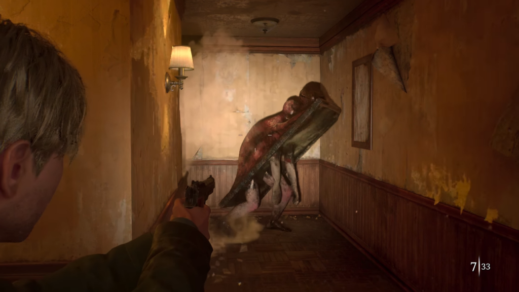 In-game screenshot from Silent Hill 2 Remake 