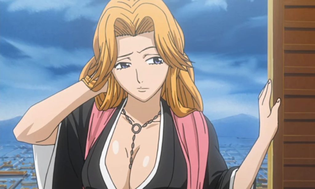 Rangiku arrives late to a meeting in Bleach | Credits: Studio Pierrot