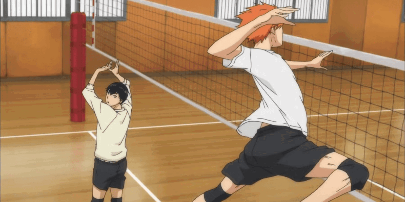 Hinata's jump in Haikyuu. 