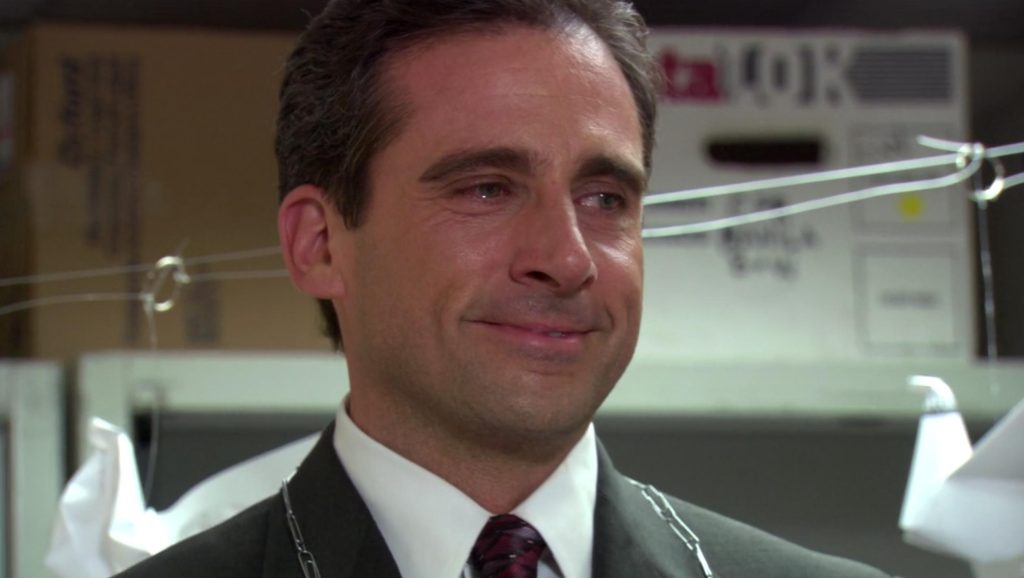 Steve Carell in The Office episode Office Olympics 