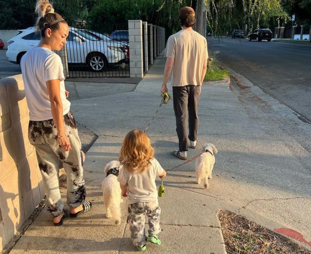 The Gustins with their daughter Juniper | image: Instagram/@grantgust 