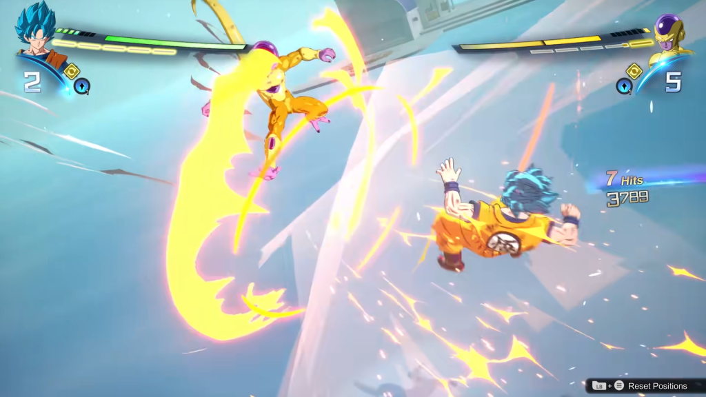 Goku performing a Revenge Counter against Frieza.