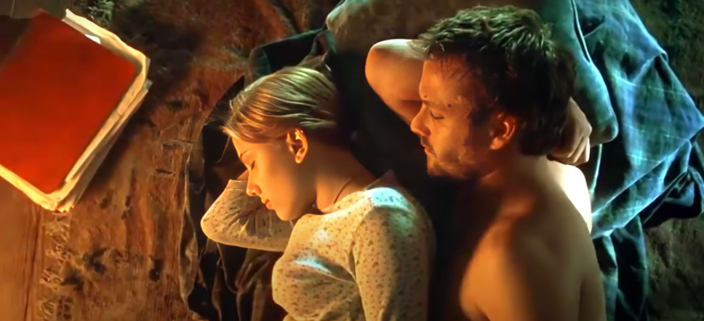 Scarlett Johansson and Gabriel Macht in A Love Song for Bobby Long