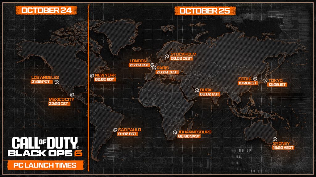 Call of Duty: Black Ops 6 release time