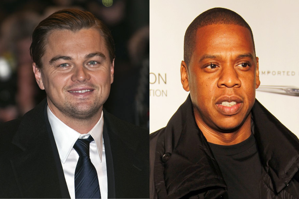 DiCaprio and Jay-Z. | Credits: Thore Siebrands/CCA-by-SA-3.0 and Joella Marano/CCA-by-SA-2.0, via Wikimedia Commons.