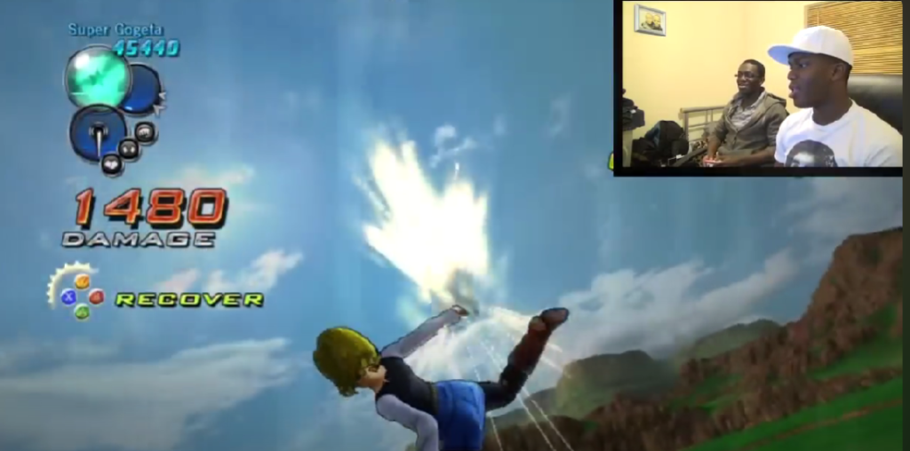 KSI playing DBZ Ultimate Tenkaichi game