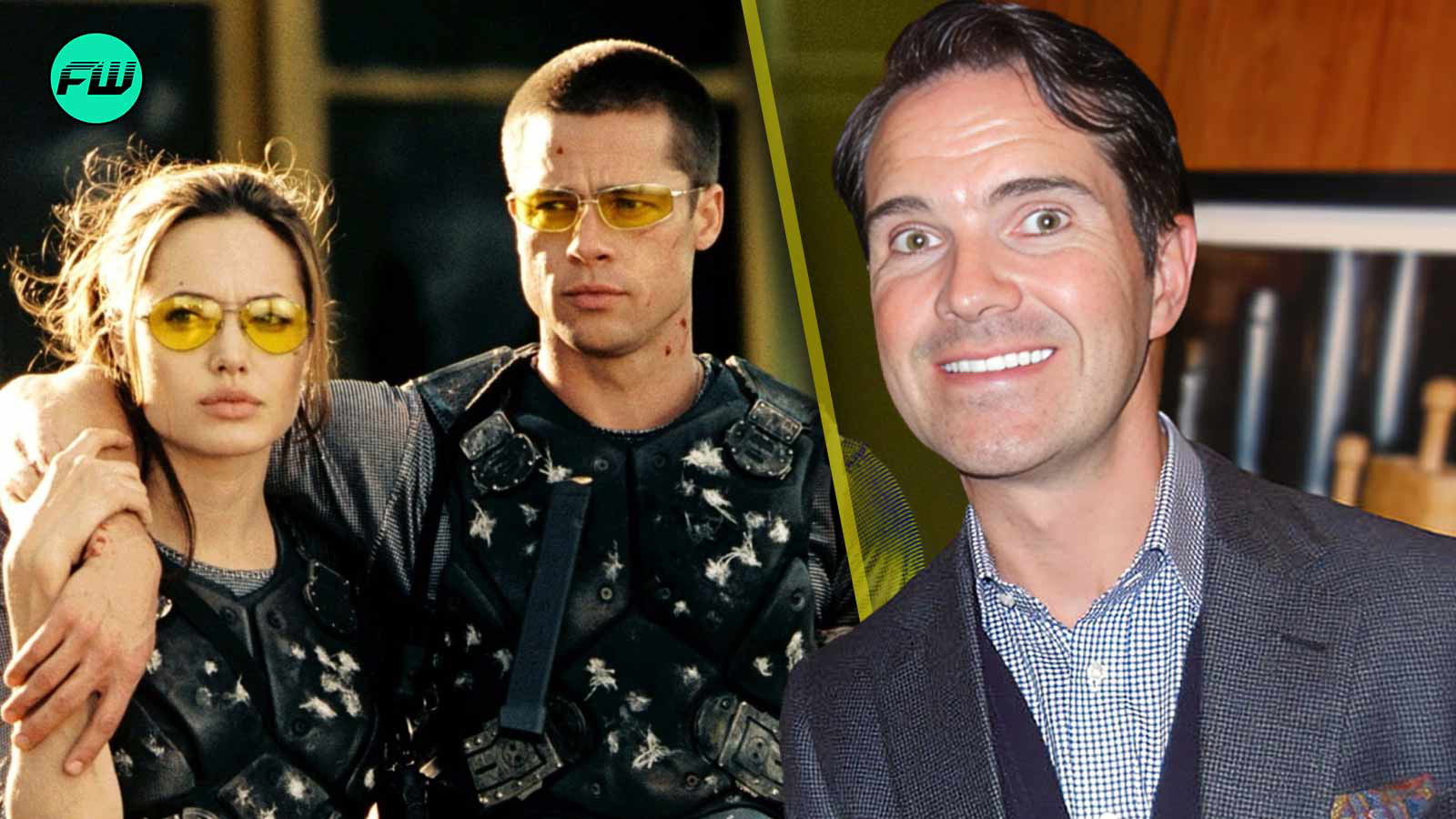 Jimmy Carr, Brad Pitt, Angelina Jolie