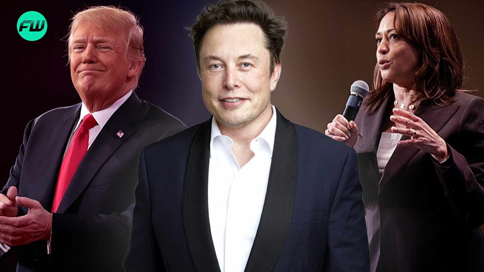 Kamala Harris, Donald Trump, Elon Musk