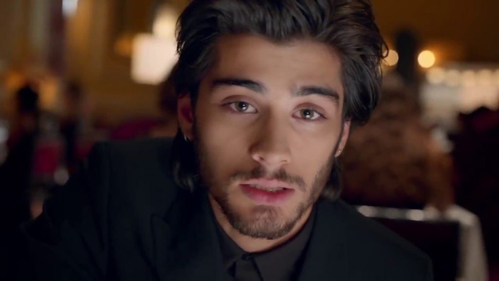 Zayn Malik in the music video of Night Changes