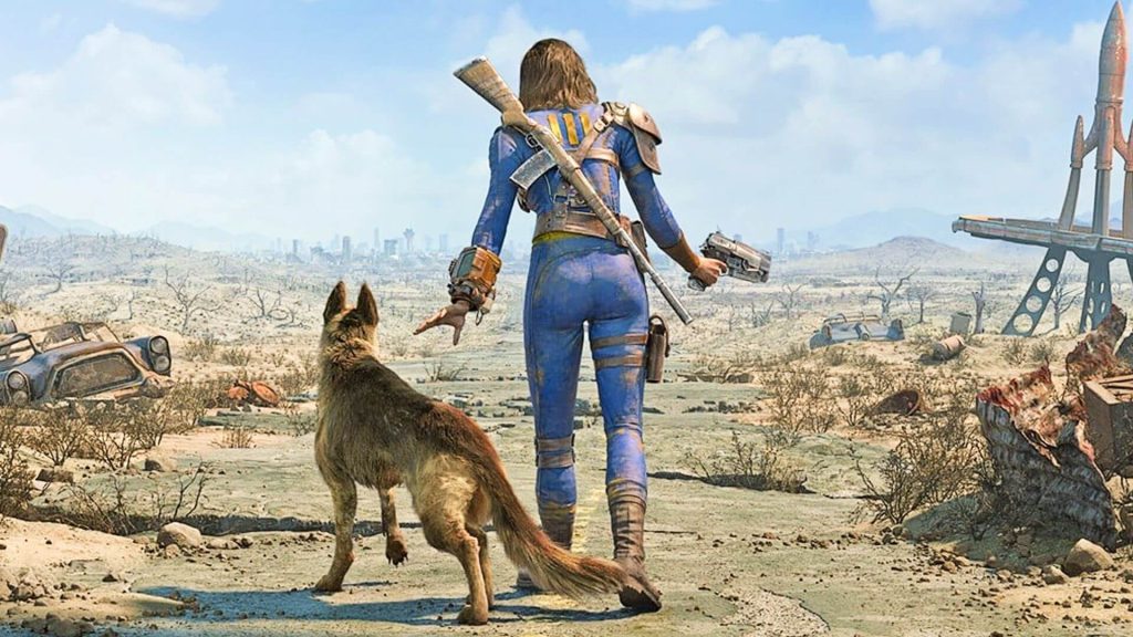 A promotional screenshot of Fallout 4.