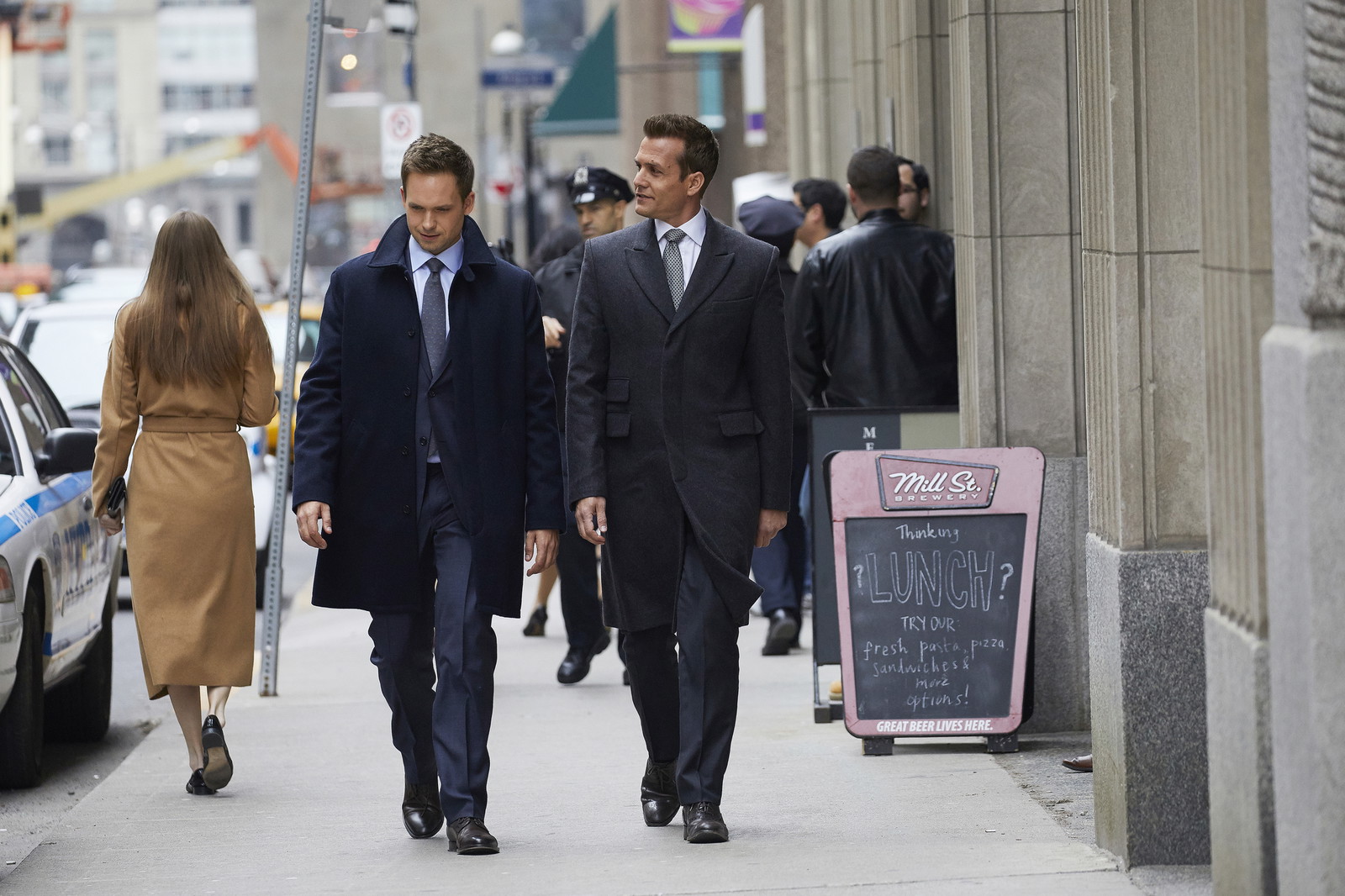 Patrick J. Adams and Gabriel Macht in Suits. 