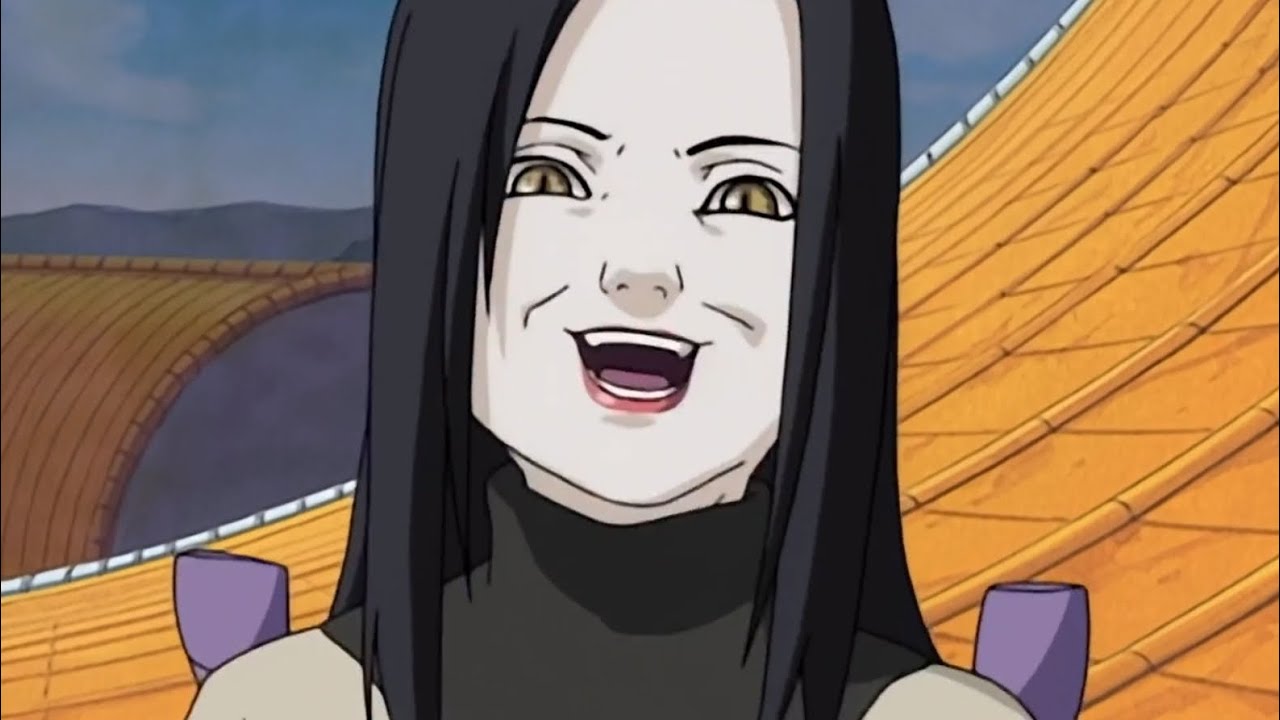 Orochimaru in a still from the big 3 anime. 