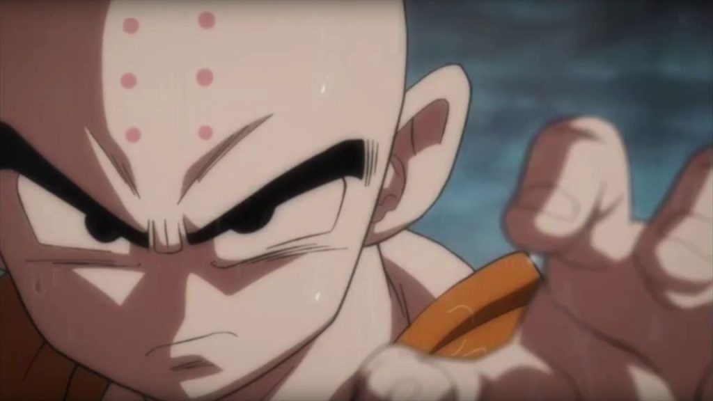 Krillin vs Super Saiyan Blue Goku in Dragon Ball Super anime