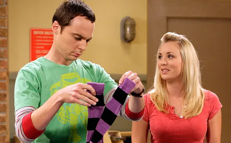 Sheldon and Penny in The Big Bang Theory