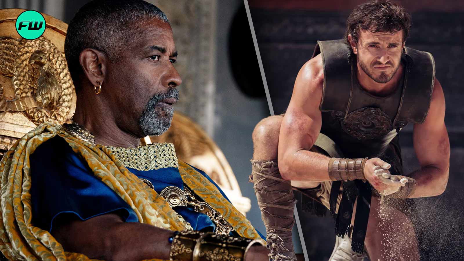 Ridley Scott, Denzel Washington in Gladiator 2