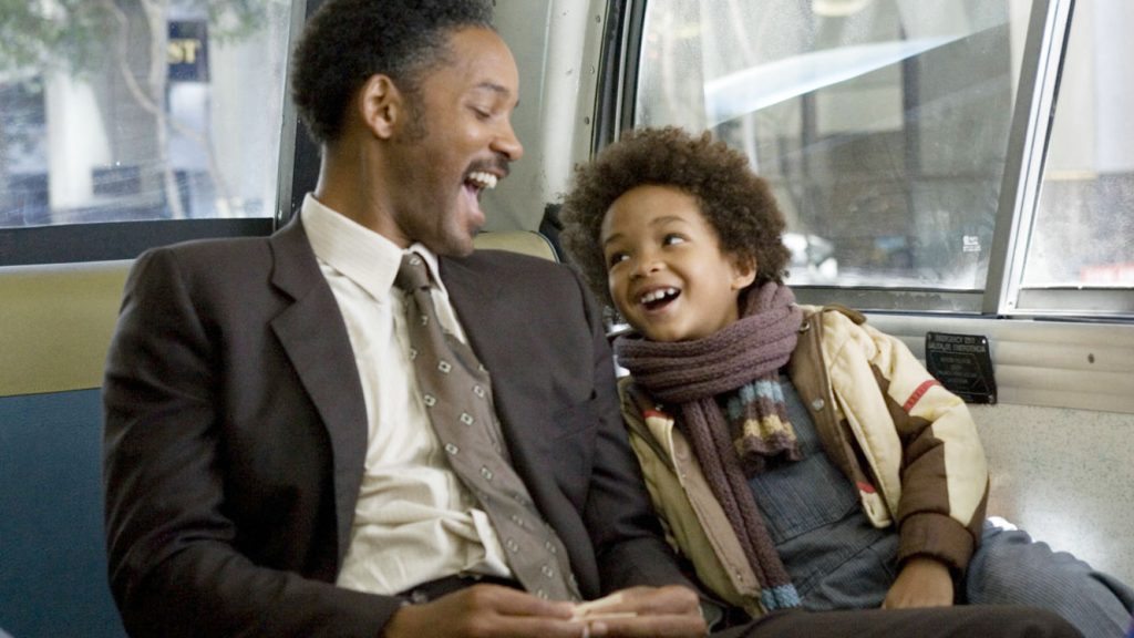 Will Smith and Jaden Smith in The Pursuit of Happyness. 