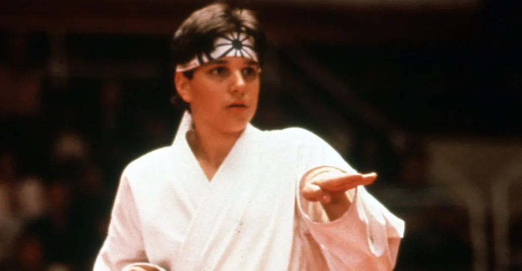 Ralph Macchio in The Karate Kid (1984). 