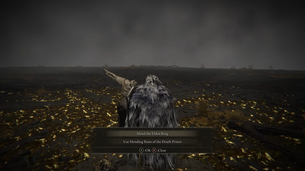 An image showing how to get the age of fracture ending in Elden Ring.