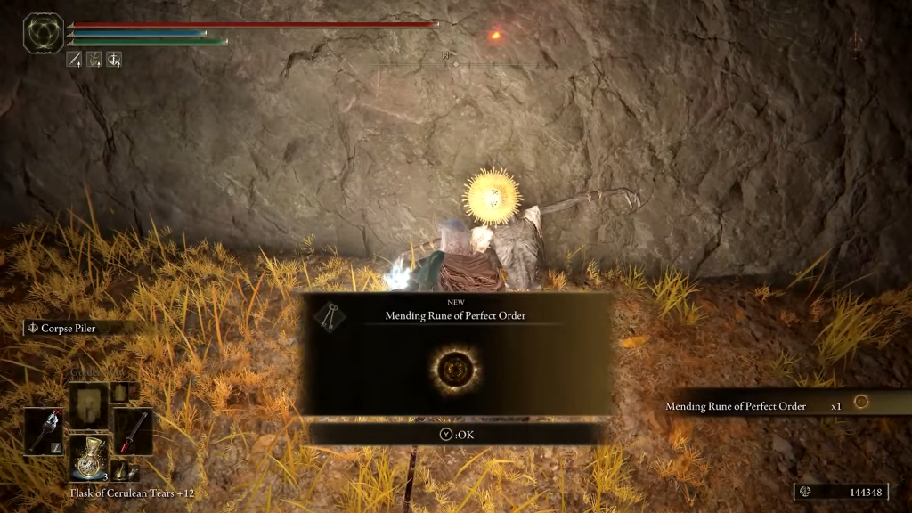 An image showing how to get the age of order ending in elden ring.