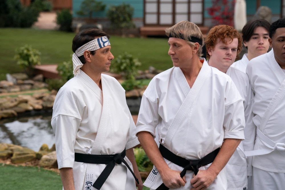 Ralph Macchio and William Zabka in Cobra Kai