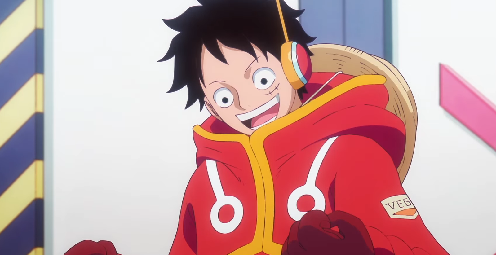 Luffy looks at himself in One Piece anime