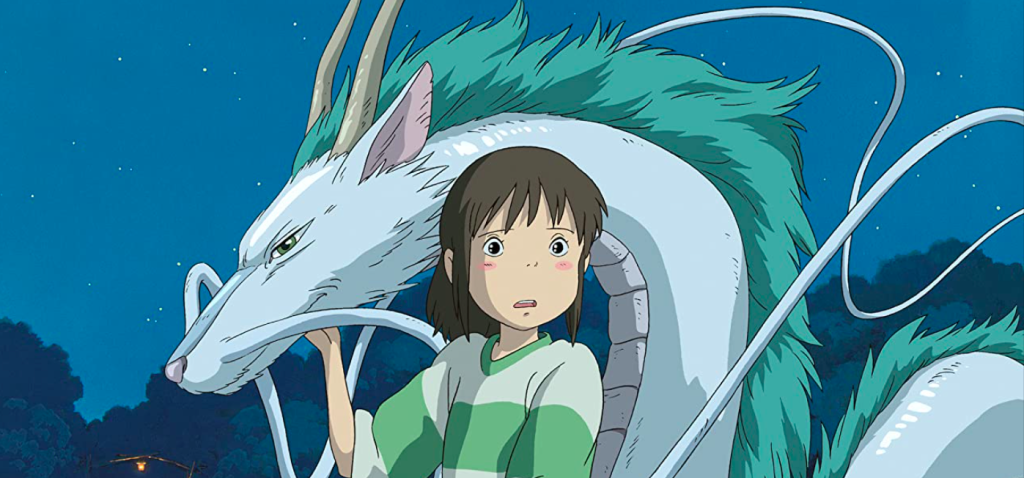 Haku and Chihiro from Spirited Away.