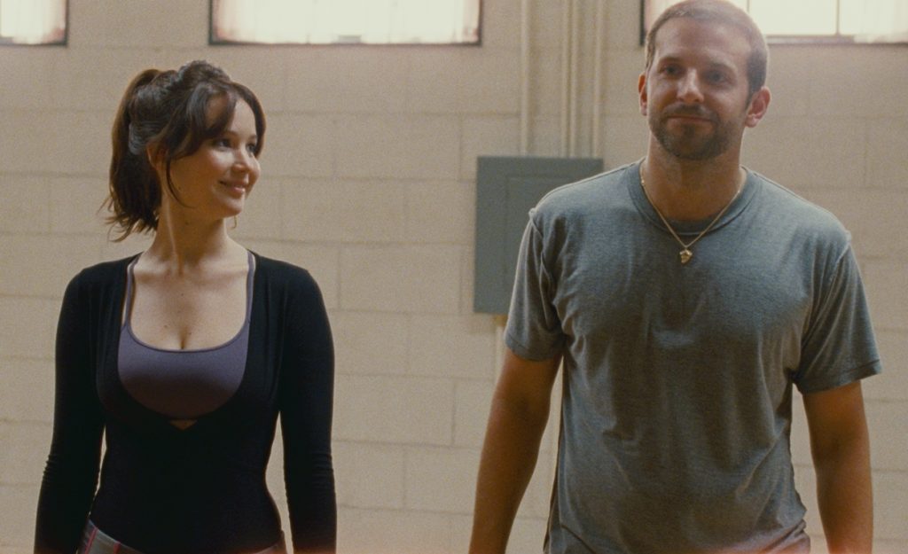 Jennifer Lawrence and Bradley Cooper in Silver Linings Playbook 