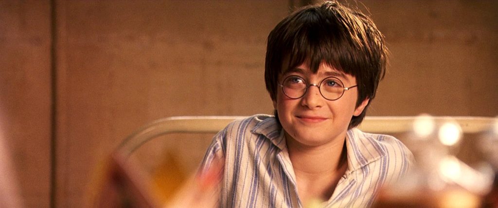 Daniel Radcliffe in Harry Potter and the Philosopher's Stone. 