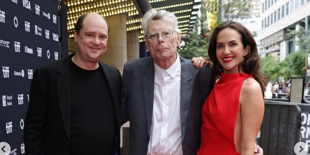 Mike Flanagan, Stephen King, and Kate Siegel at 2024 TIFF The Life of Chuck premiere