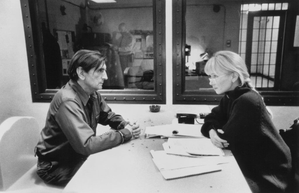 Rebecca De Mornay and Harry Dean Stanton in Never Talk to Strangers (1995)