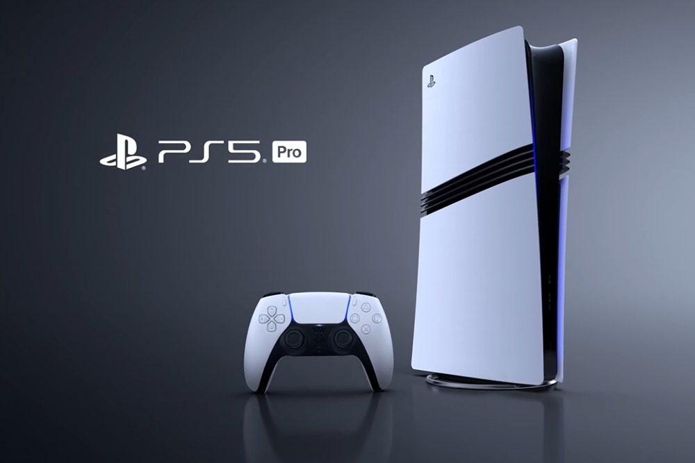 A promotional render of the PlayStation 5 (PS5) Pro model console.