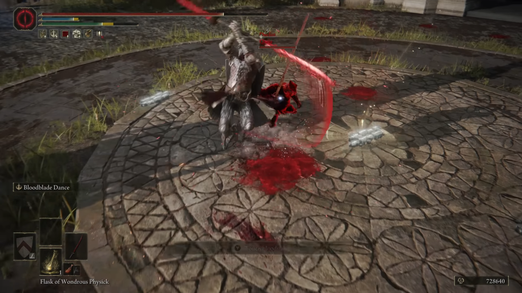 The Eleonora's Poleblade special skill showcase in Elden Ring.