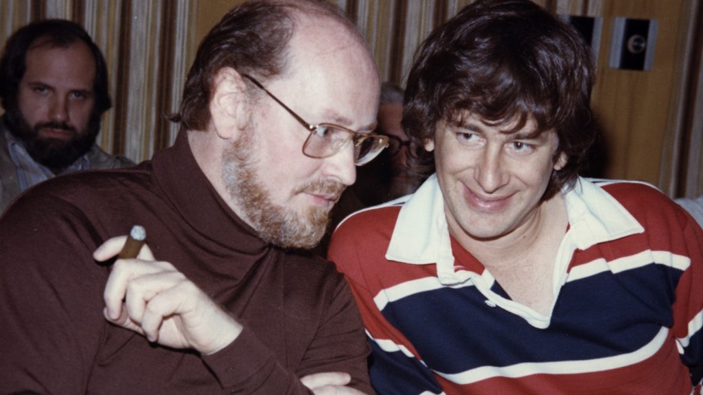 A young John Williams and Steven Spielberg discuss Jaws. Footage from Music By John Williams. 