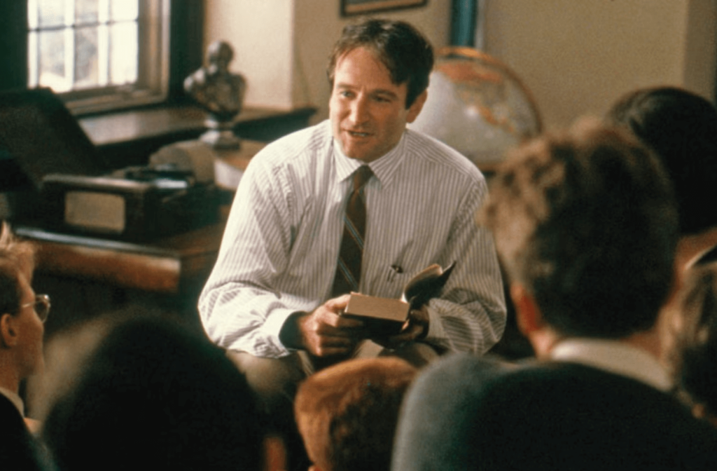 Robin Williams as John Keatings