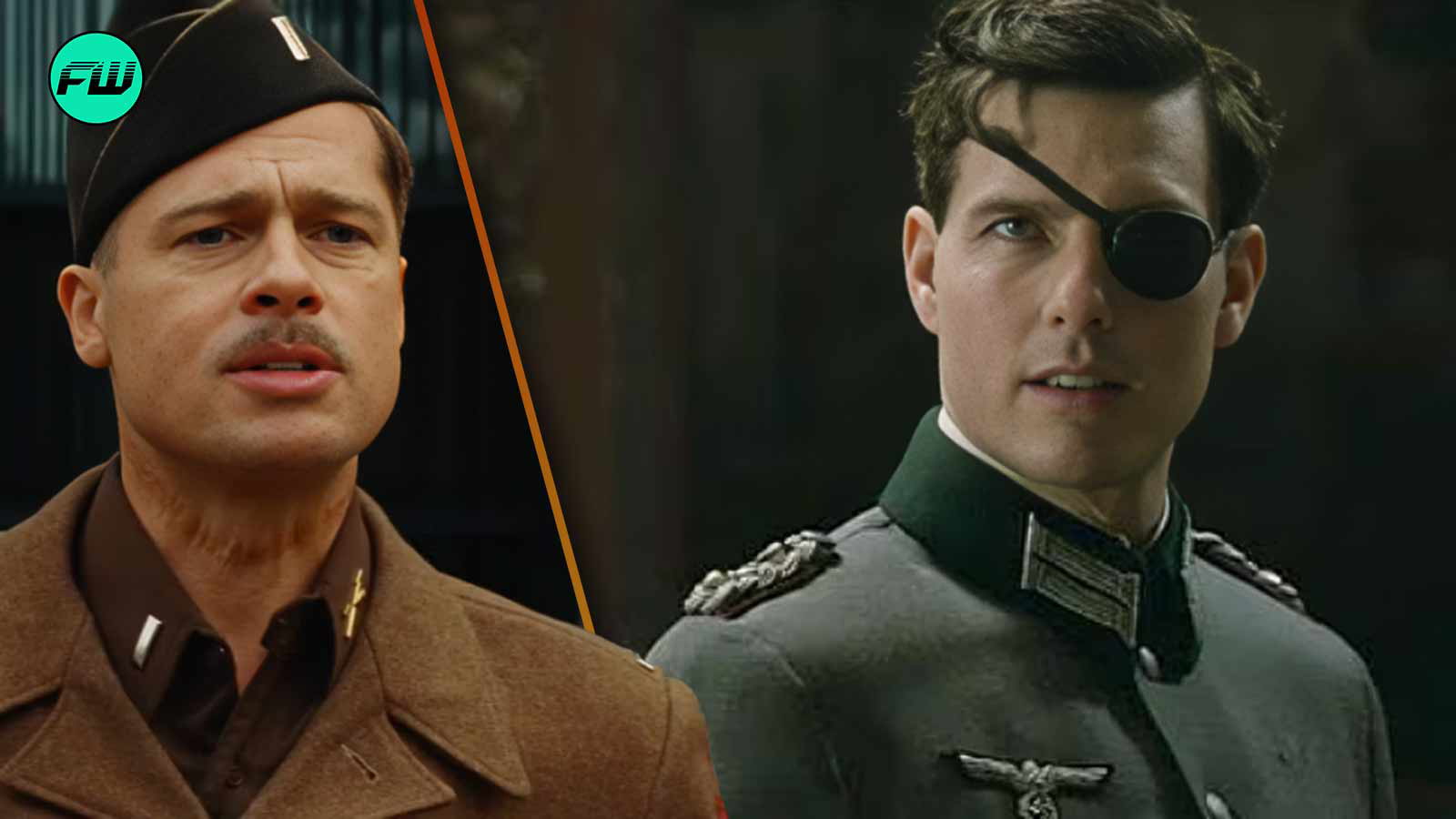 Tom Cruise in Valkyrie, Brad Pitt in Inglourious Basterds