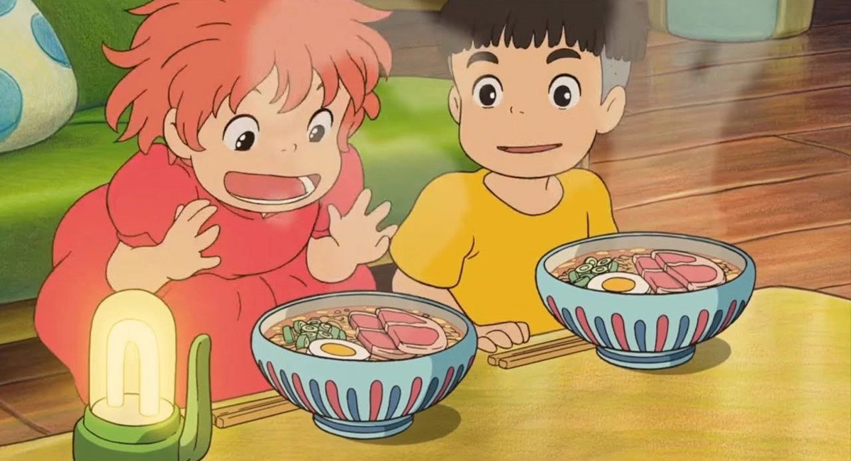 The ramen scene in Ponyo. 