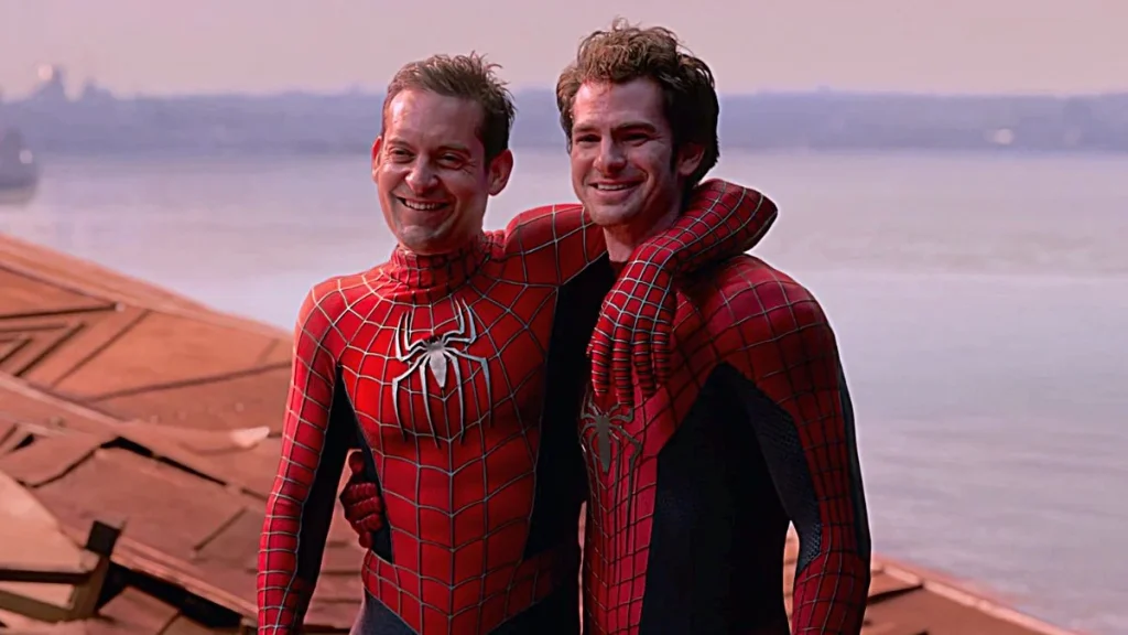 Tobey Maguire and Andrew Garfield in Spider-Man: No Way Home