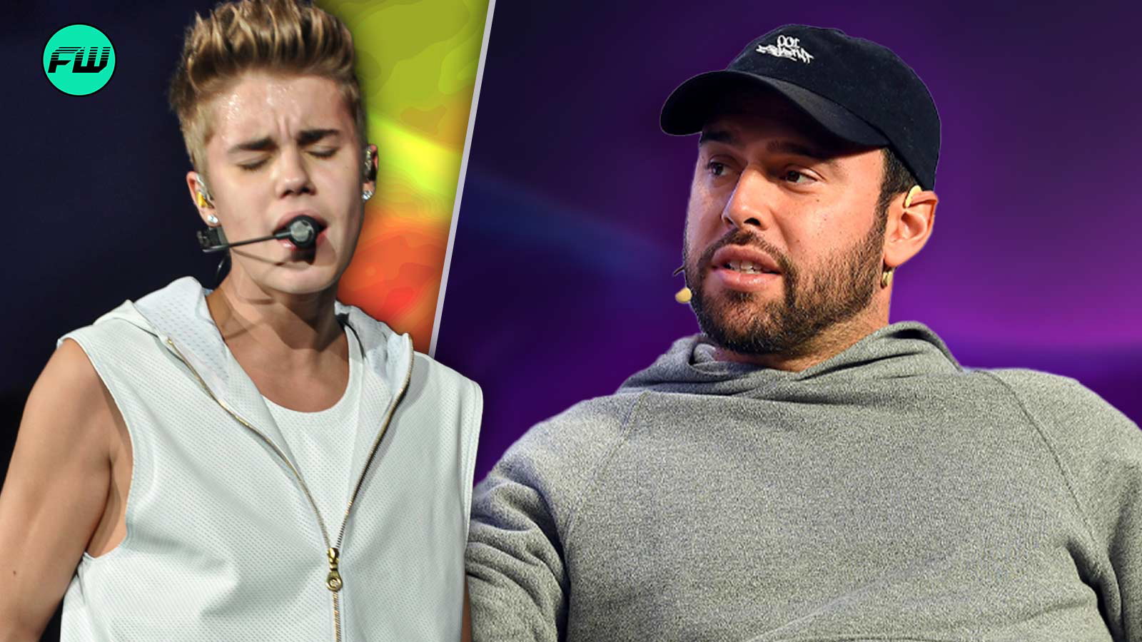 justin beiber and scooter braun